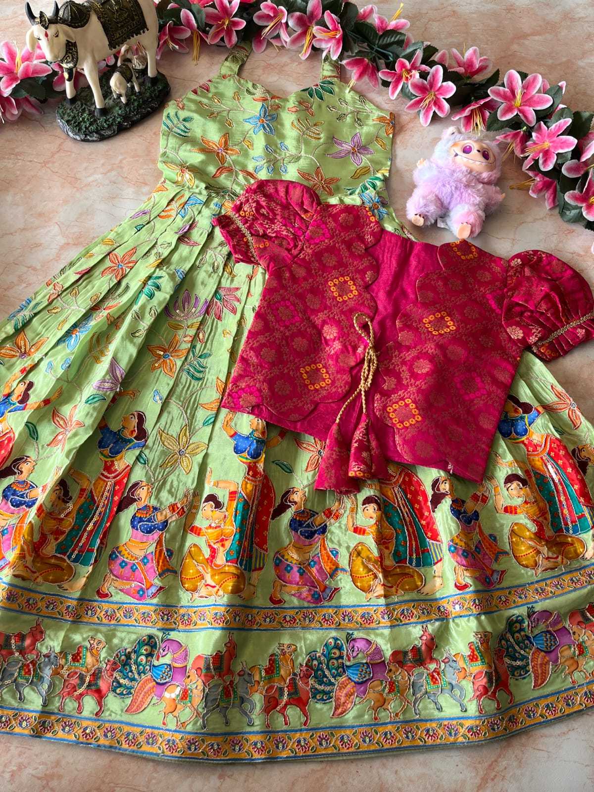 YNF Wholesale Viscose Kids Gown RIN235 pranil | Surat Manufacturer
