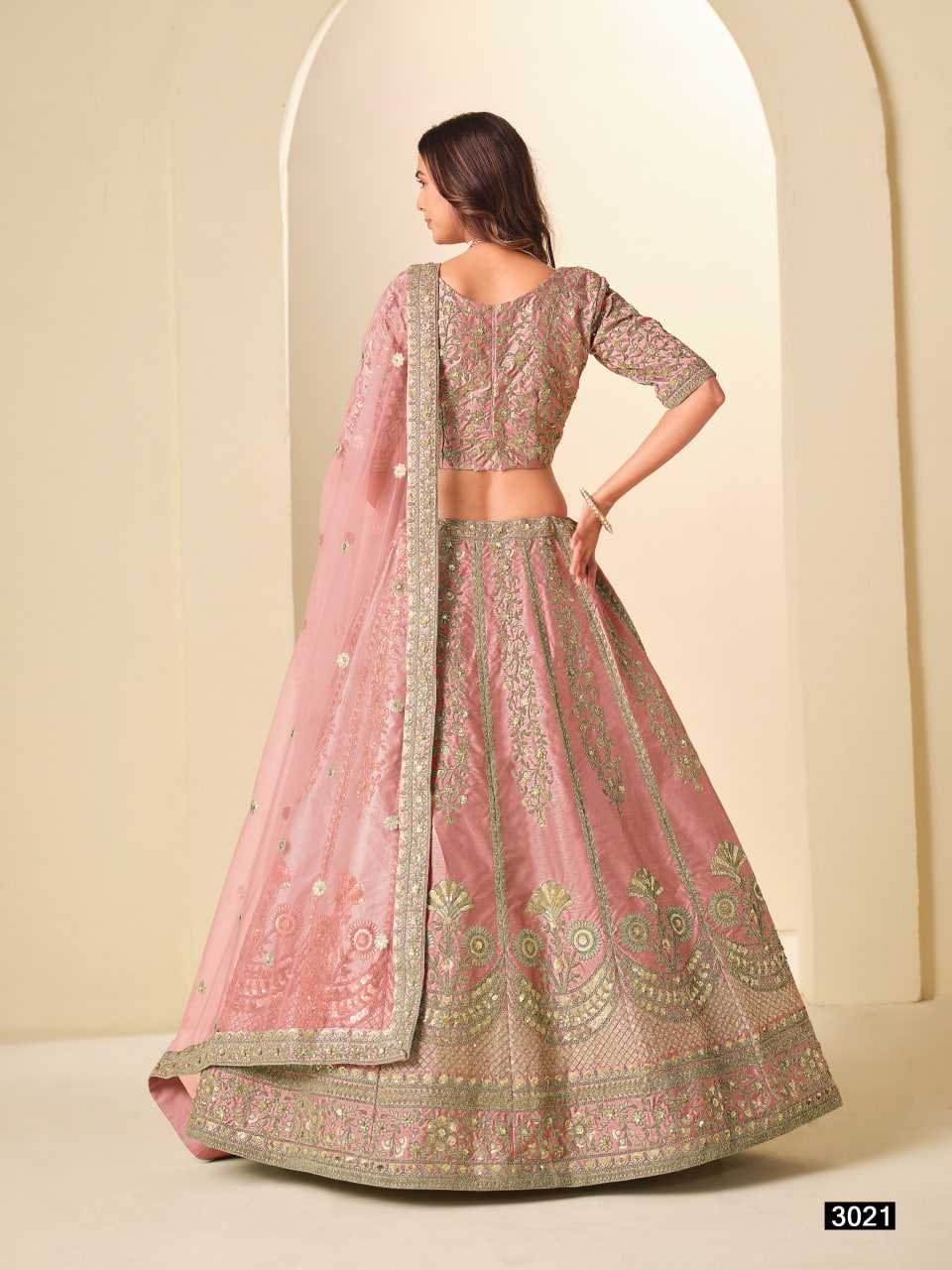 YNF Wholesale Art Silk Wedding Lehenga KESH113 Mehvish Vol-32 -3021 | Surat Manufacturer