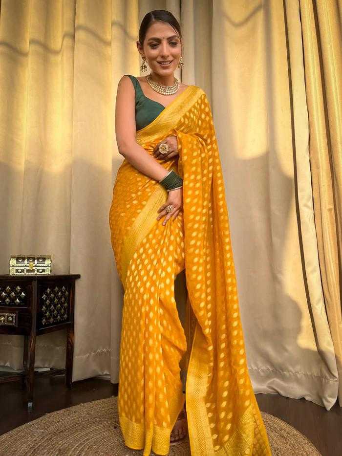 YNF Wholesale Banarasi Soft Silk Branded Sarees RIN132 113 | Surat Manufacturer