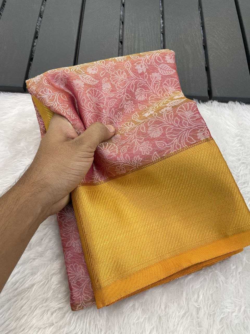 YNF Wholesale Banarasi Warm silk Tissue Silk Saree RIN216 Snehzala | Surat Manufacturer