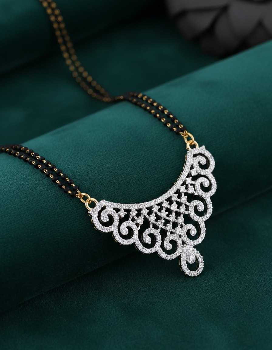 YNF Wholesale Brass Mangalsutras KESH191 1 | Surat Manufacturer