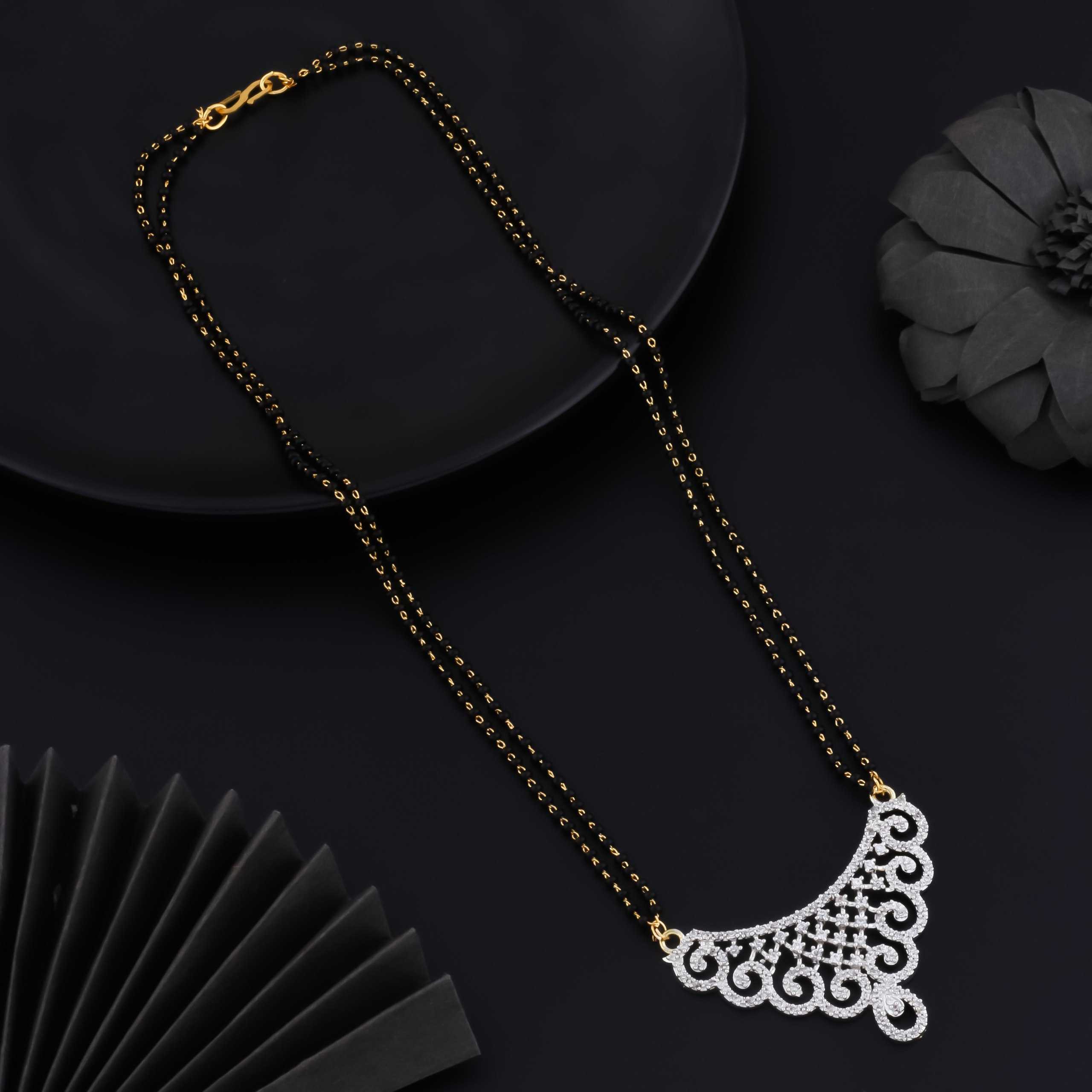 YNF Wholesale Brass Mangalsutras KESH191 1 | Surat Manufacturer