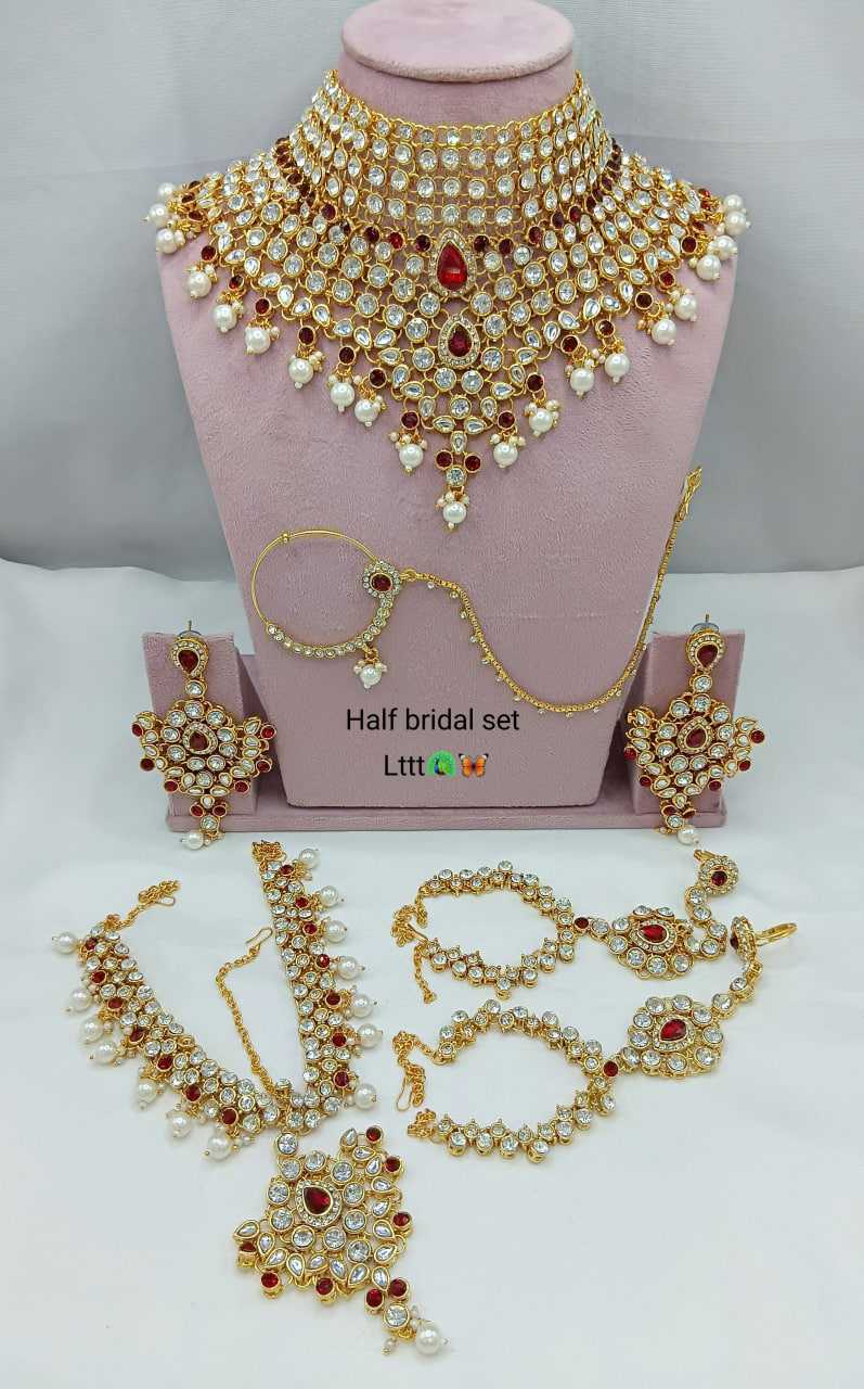YNF Wholesale Brass Bridal Jewelry Sets KESH494 1 | Surat Manufacturer