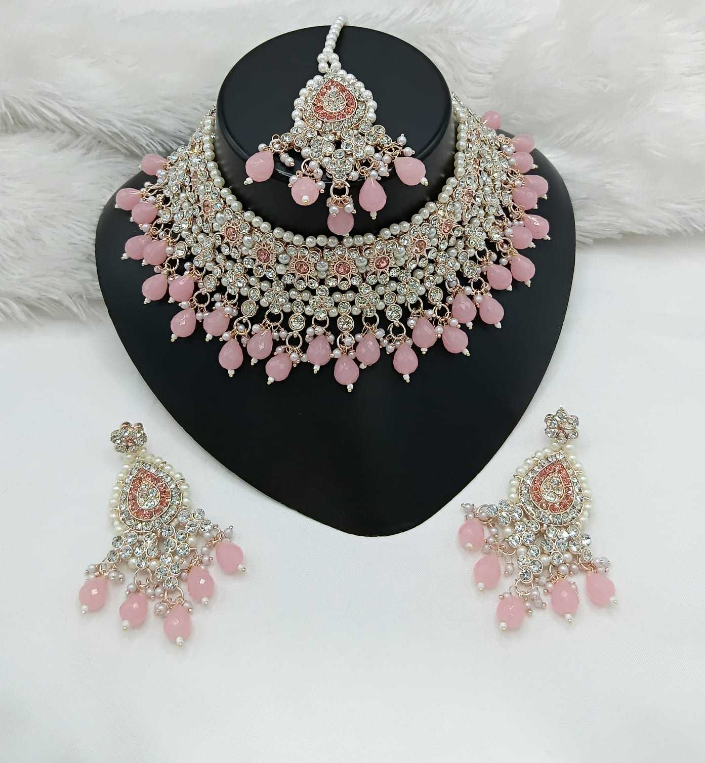 YNF Wholesale Brass Bridal Jewelry Sets KESH494 1 | Surat Manufacturer