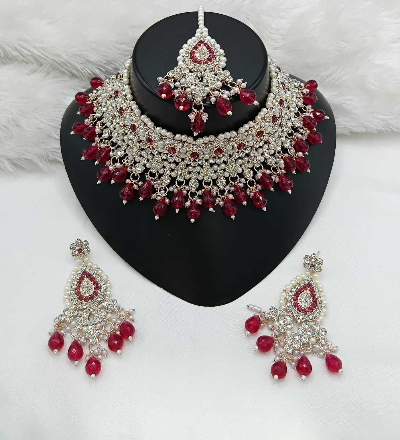 YNF Wholesale Brass Bridal Jewelry Sets KESH494 1 | Surat Manufacturer