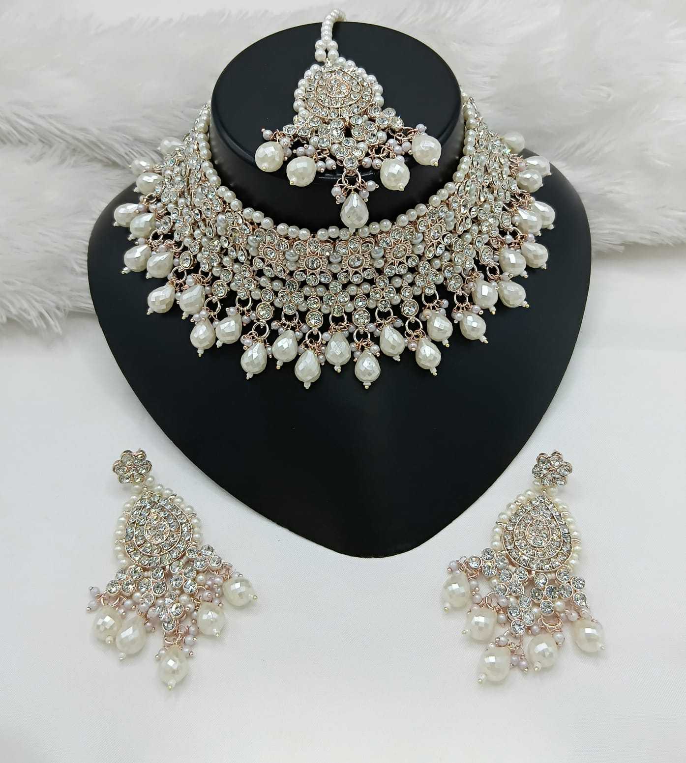 YNF Wholesale Brass Bridal Jewelry Sets KESH494 1 | Surat Manufacturer