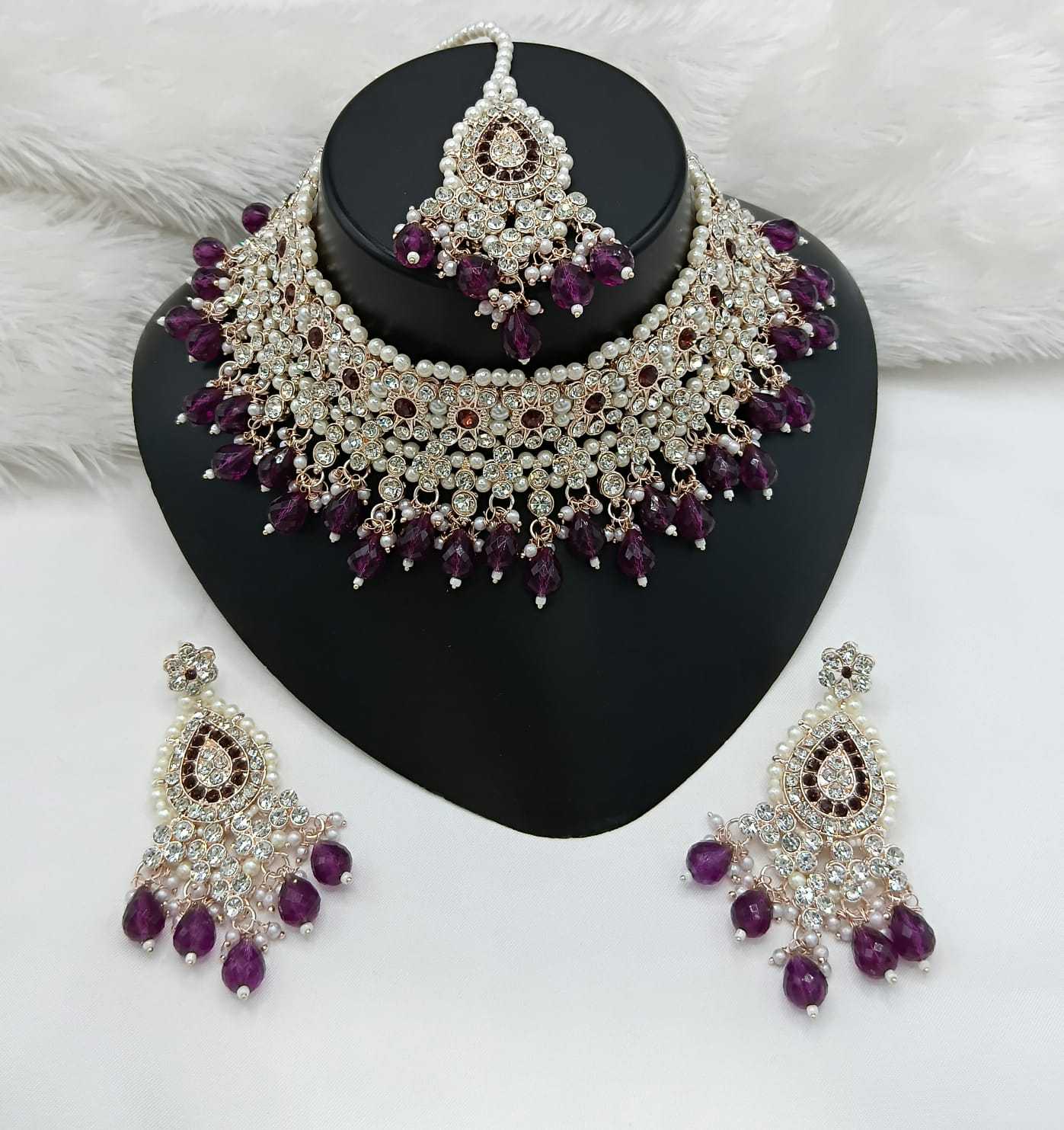 YNF Wholesale Brass Bridal Jewelry Sets KESH494 1 | Surat Manufacturer