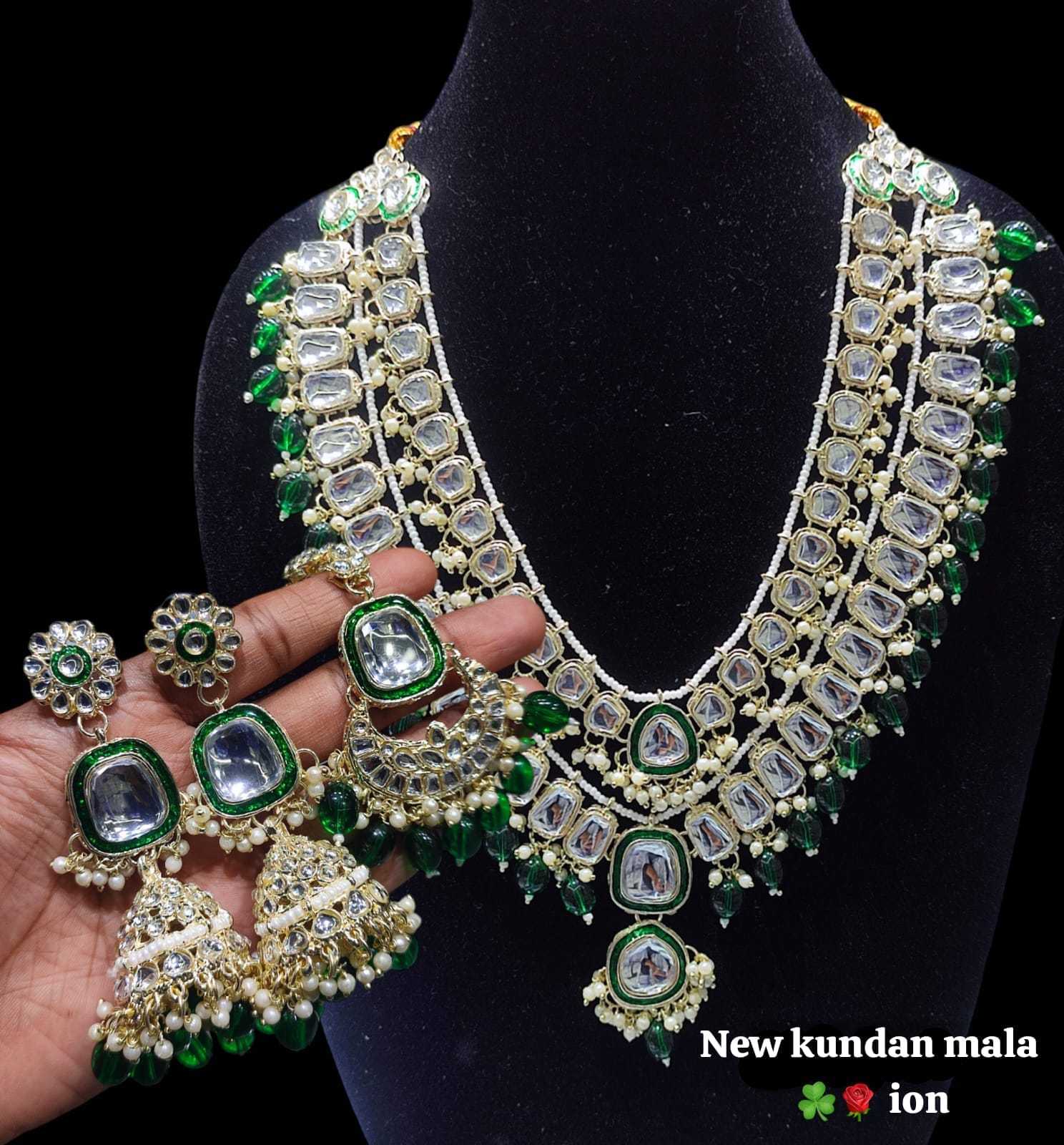 YNF Wholesale Brass Kundan Necklace Set KESH494 1 | Surat Manufacturer