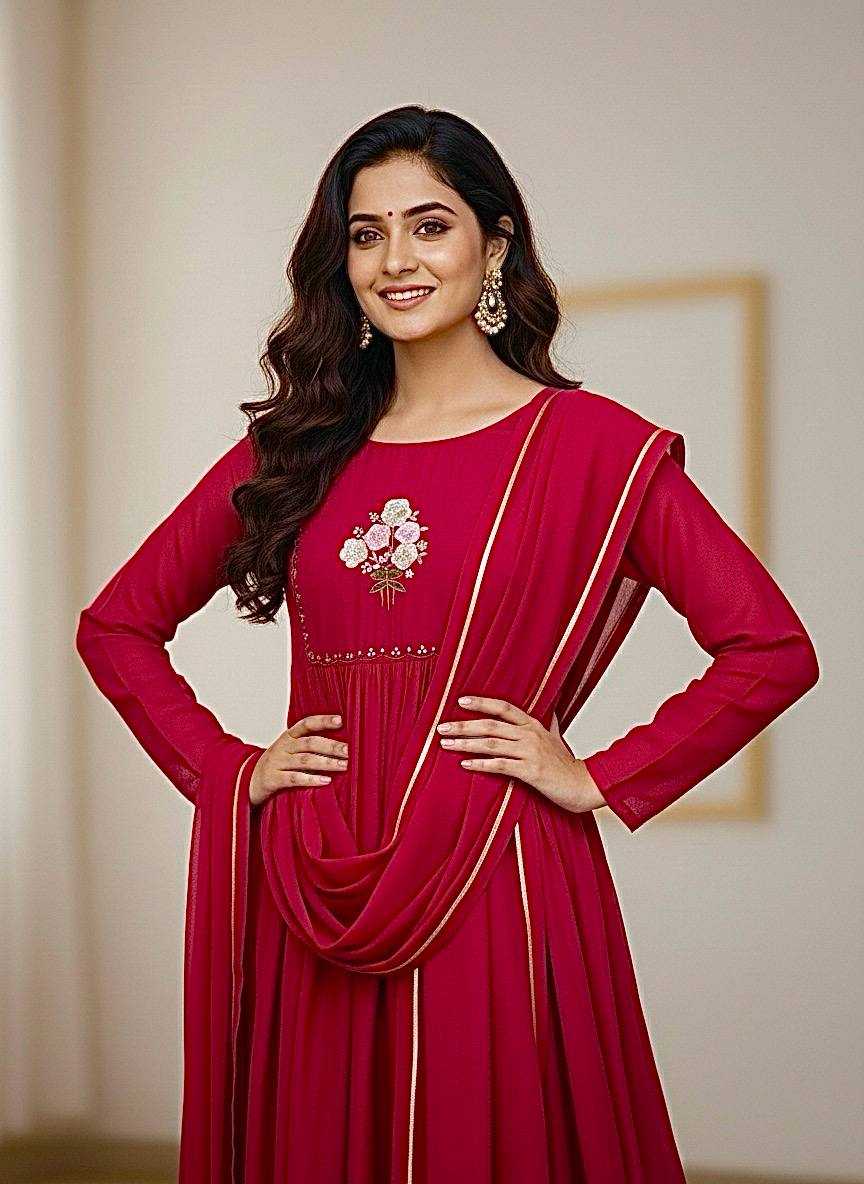 YNF Wholesale Chanderi Cotton    Party Wear Gowns KESH513 553 | Surat Manufacturer