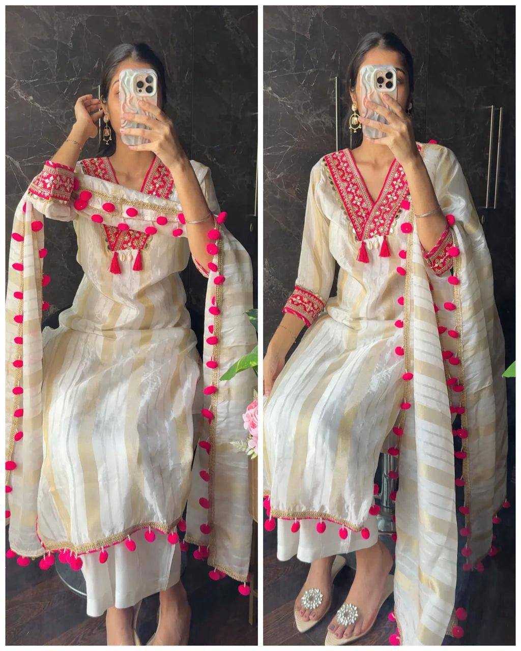 YNF Wholesale Chanderi Silk Festive Kurtis KESH492 228 | Surat Manufacturer