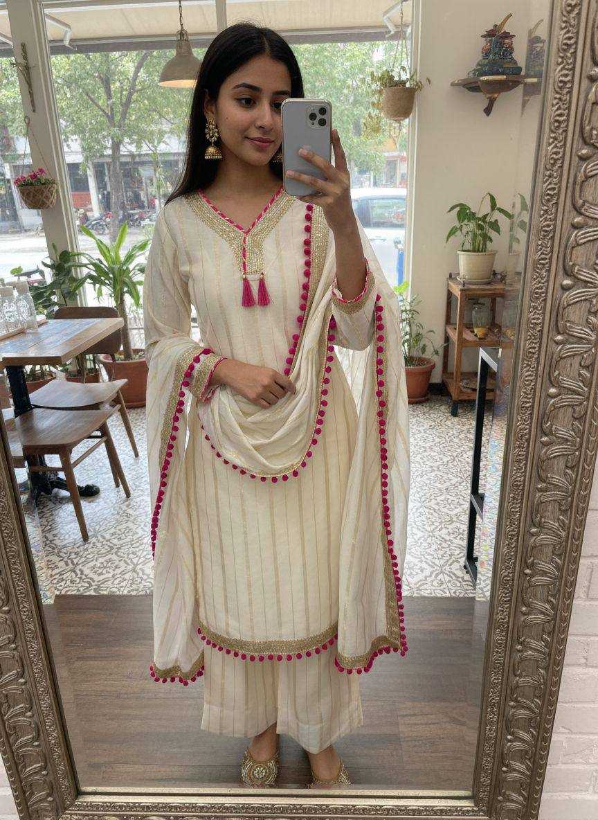 YNF Wholesale Chanderi Silk Festive Kurtis KESH492 228 | Surat Manufacturer