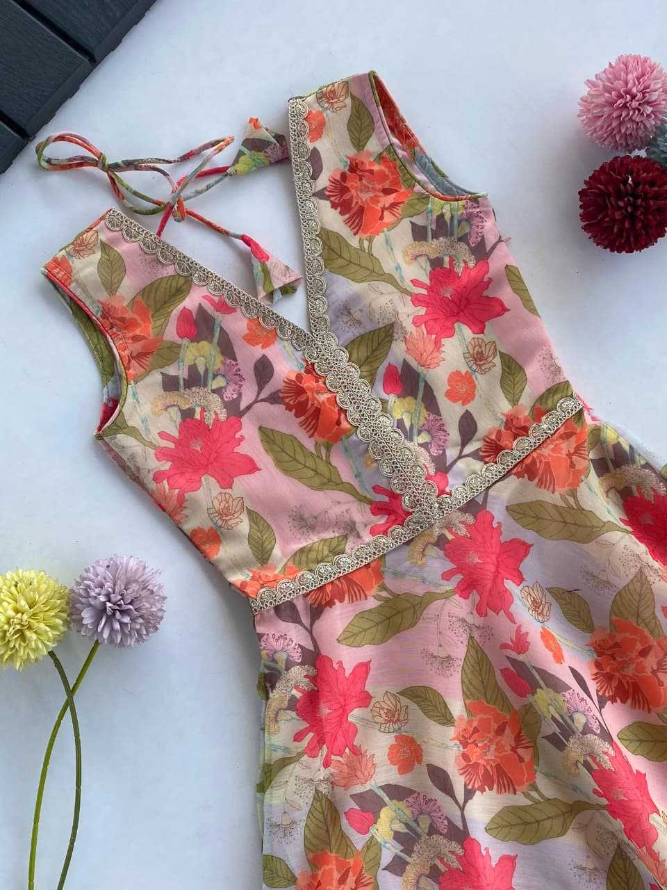 YNF Wholesale Chanderi Soft Kids Gown KESH249 K-2077 | Surat Manufacturer
