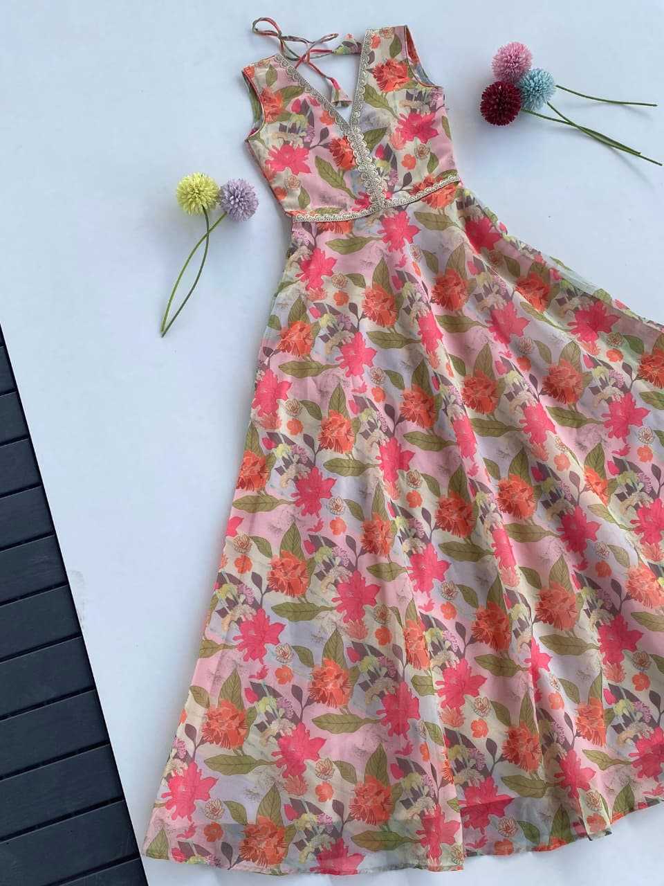 YNF Wholesale Chanderi Soft Kids Gown KESH249 K-2077 | Surat Manufacturer