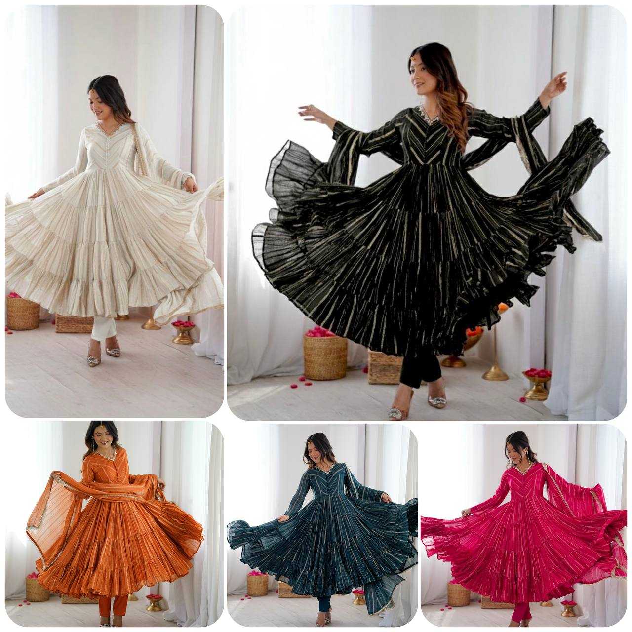YNF Wholesale Chanderi Soft Party Gowns KESH499 5305 | Surat Manufacturer