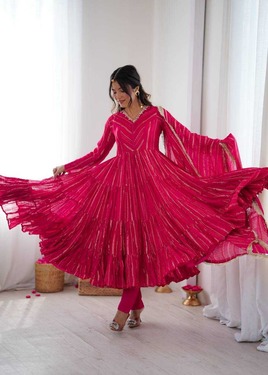 YNF Wholesale Chanderi Soft Party Gowns KESH499 5305 | Surat Manufacturer