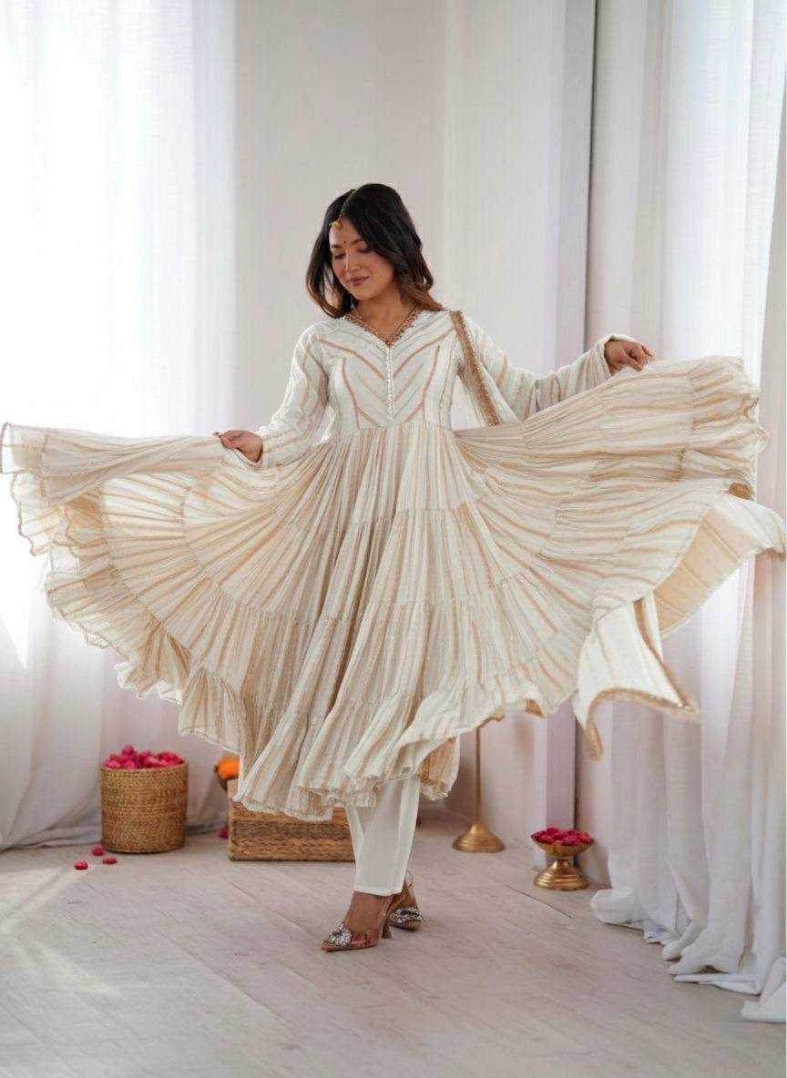 YNF Wholesale Chanderi Soft Party Gowns KESH499 5305 | Surat Manufacturer
