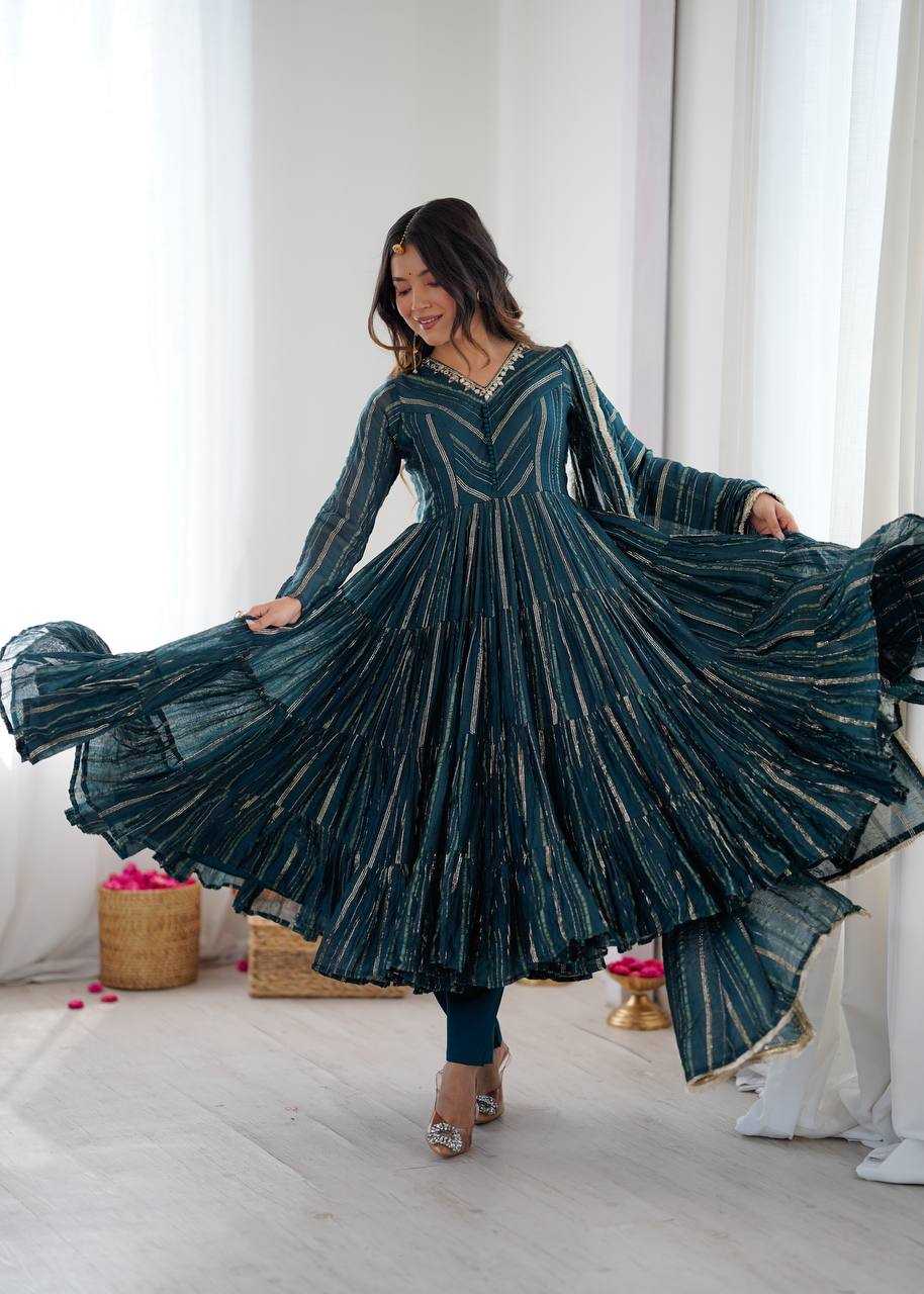 YNF Wholesale Chanderi Soft Party Gowns KESH499 5305 | Surat Manufacturer