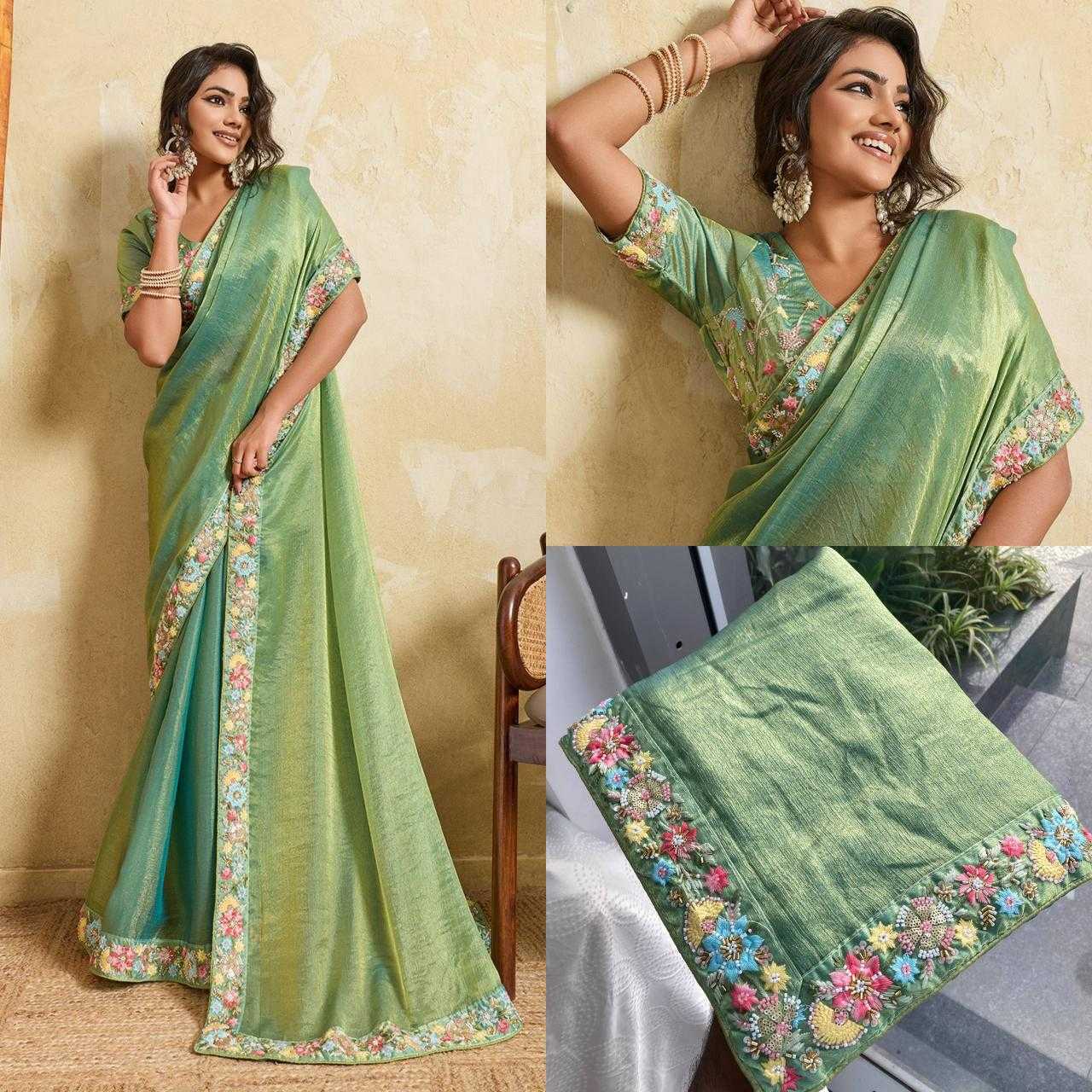 YNF Wholesale Chiffon FENDY Party Wear Sarees KESH659 Dhanlakshmi2 | Surat Manufacturer