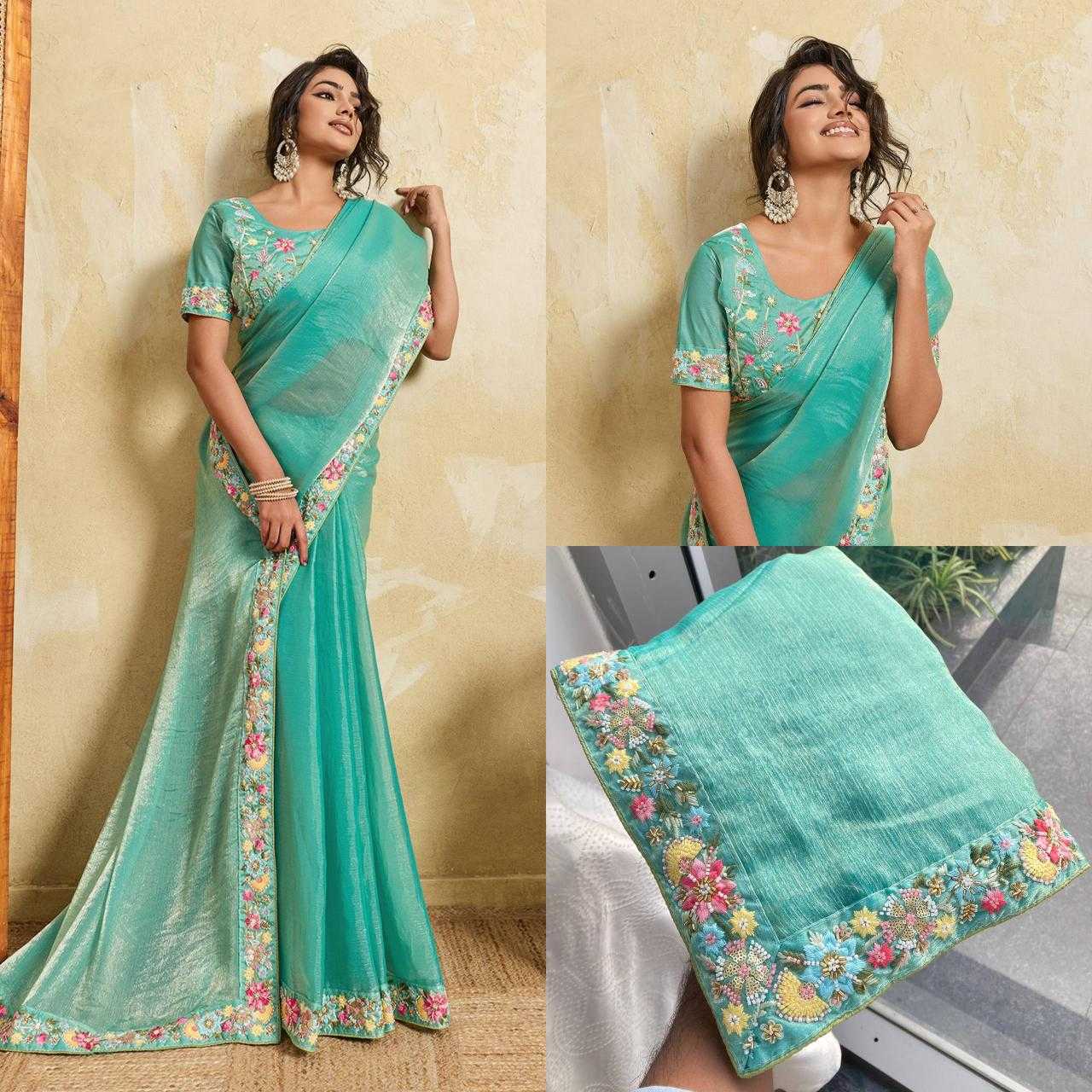 YNF Wholesale Chiffon FENDY Party Wear Sarees KESH659 Dhanlakshmi2 | Surat Manufacturer
