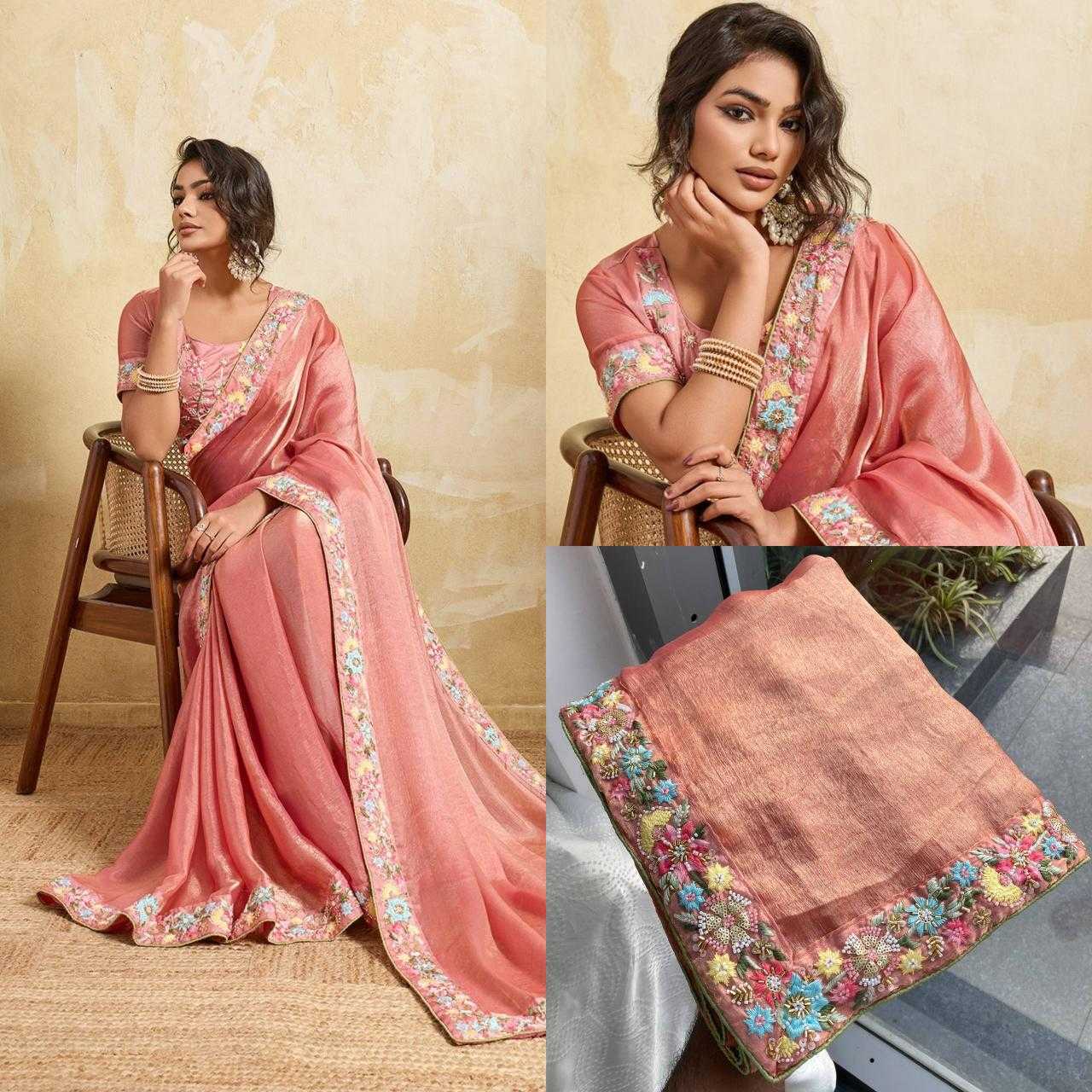 YNF Wholesale Chiffon FENDY Party Wear Sarees KESH659 Dhanlakshmi2 | Surat Manufacturer