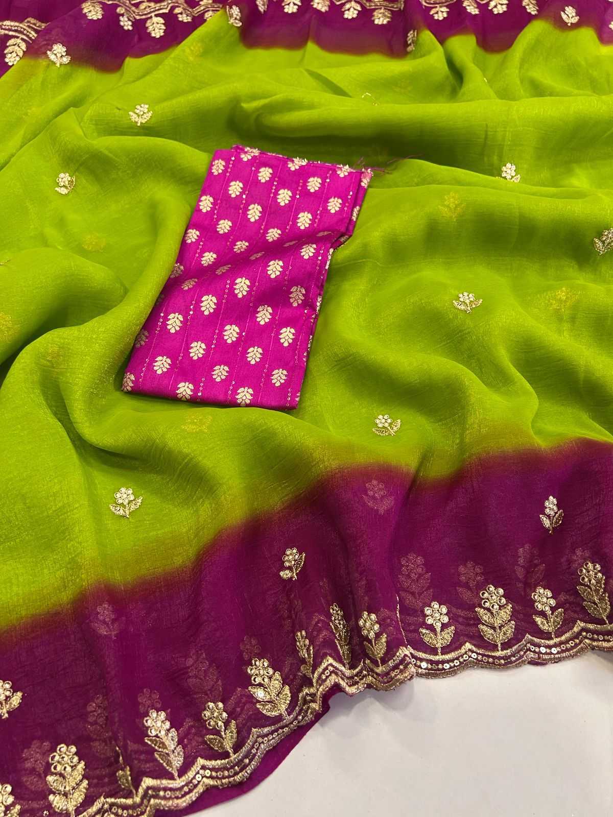 YNF Wholesale Chiffon Designer Silk Sarees KESH622 Qualit | Surat Manufacturer