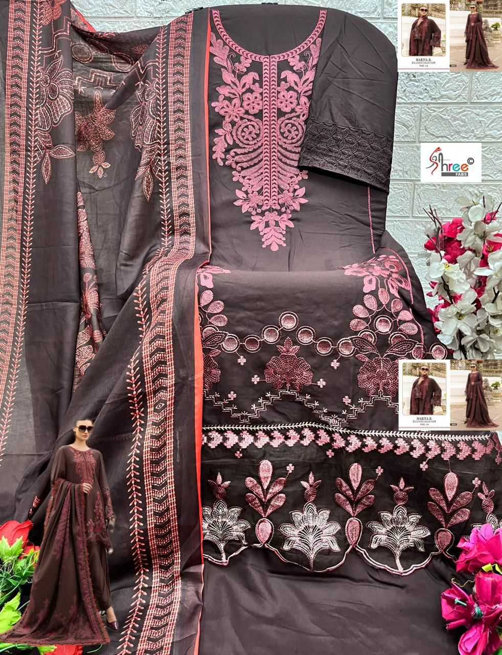 YNF Wholesale Chiffon Designer Suits KESH677 MARIA B VOL-14 4081 | Surat Manufacturer