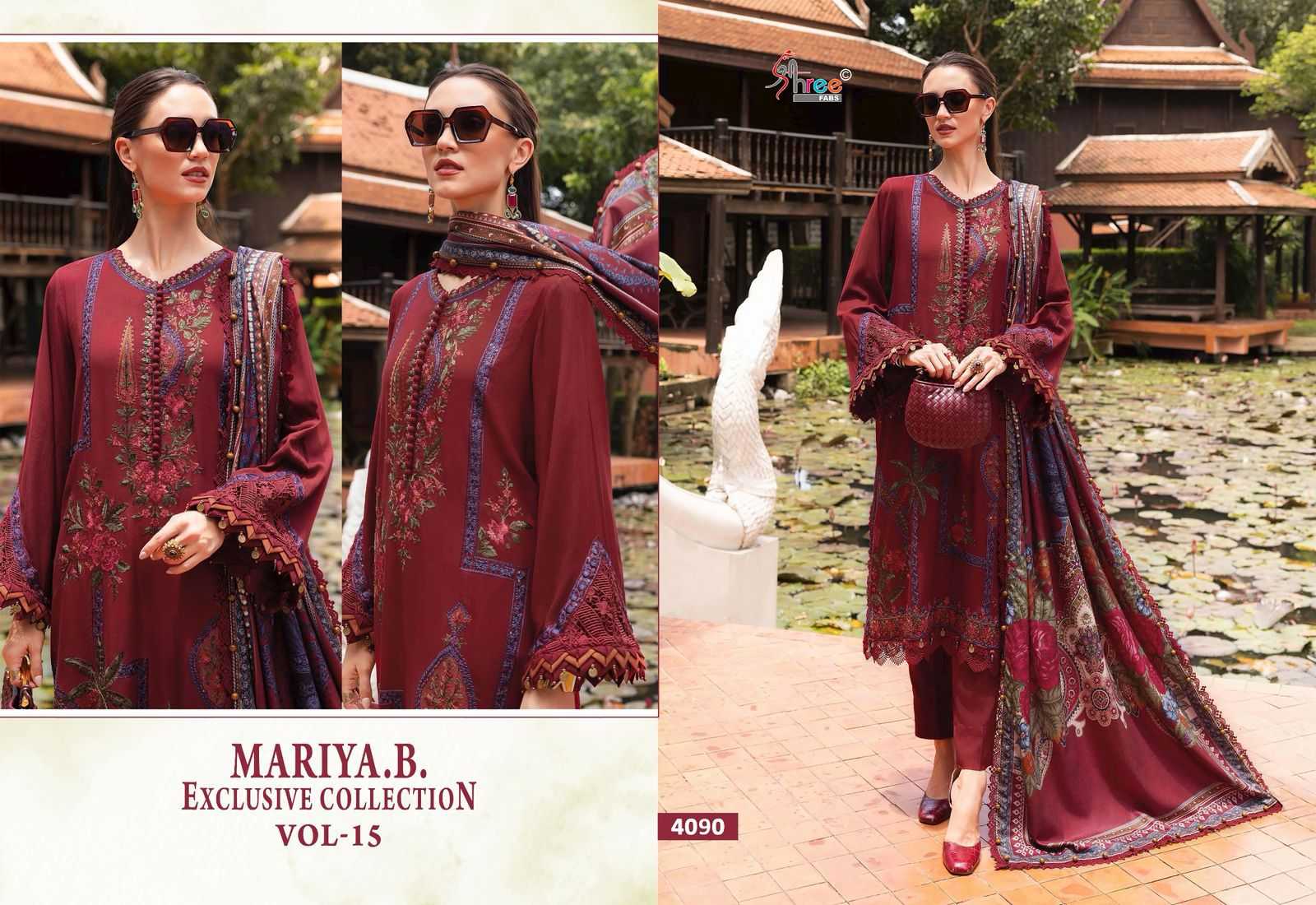 YNF Wholesale Chiffon Designer Suits KESH677 MARIA B VOL-14 4081 | Surat Manufacturer