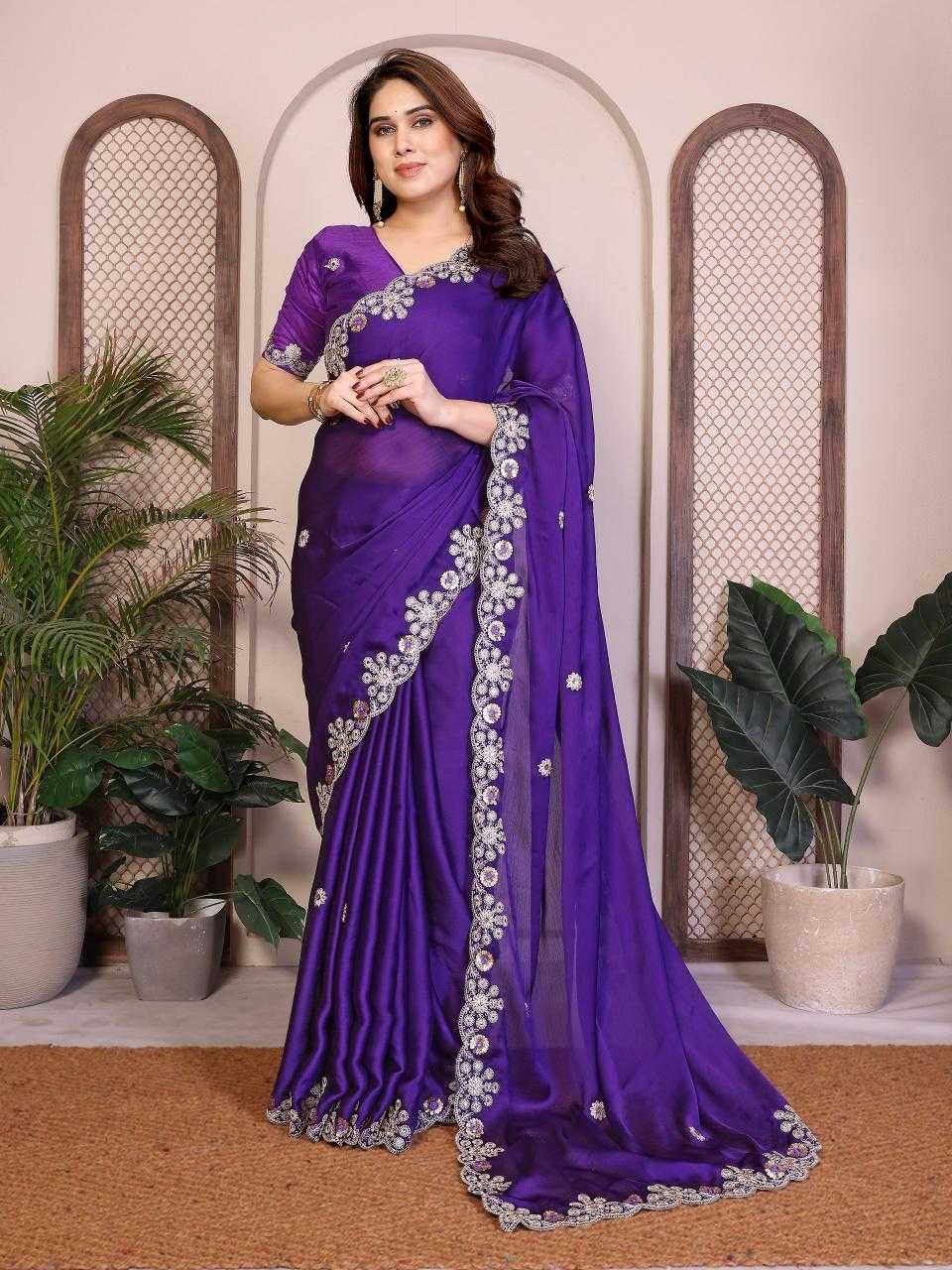 YNF Wholesale Chiffon Satin Party Wear Sarees KESH659 Mamta1 | Surat Manufacturer