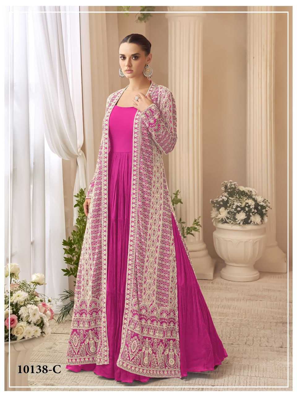 YNF Wholesale Chinon Evening Dresses KESH704 KASMIRA | Surat Manufacturer