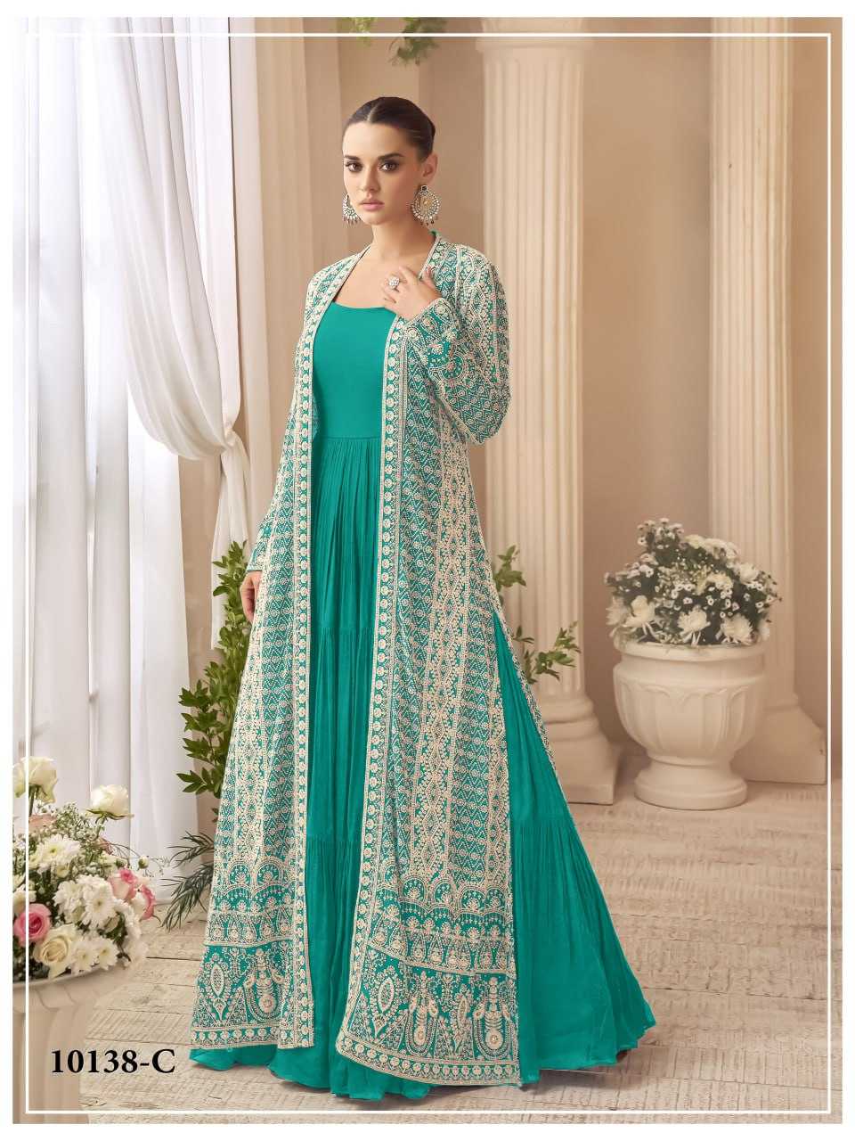 YNF Wholesale Chinon Evening Dresses KESH704 KASMIRA | Surat Manufacturer