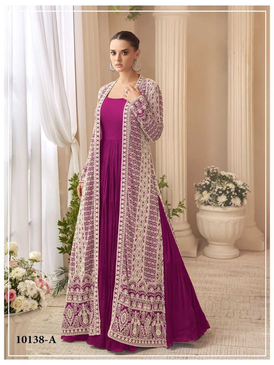 YNF Wholesale Chinon Evening Dresses KESH704 KASMIRA | Surat Manufacturer