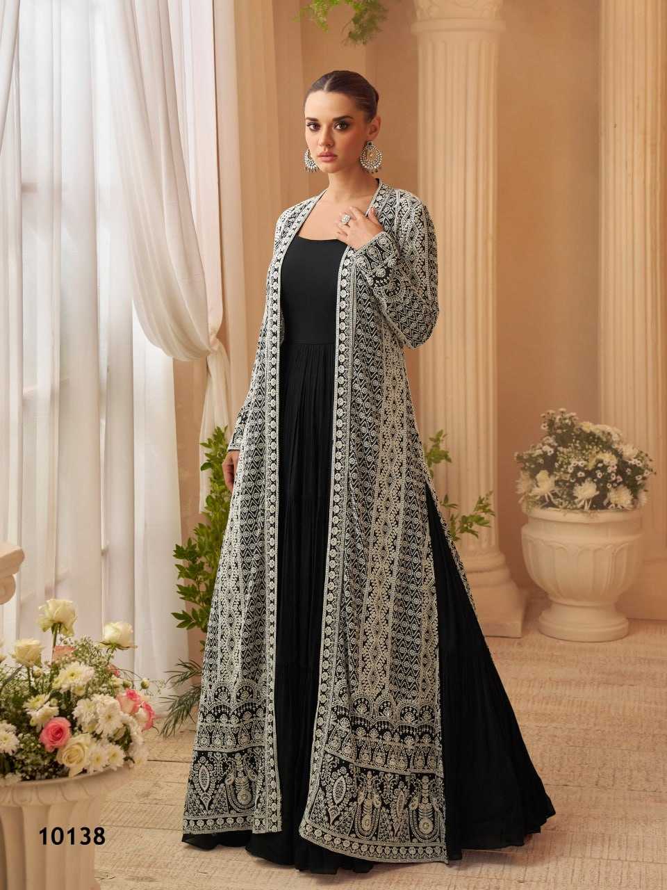 YNF Wholesale Chinon Embroidery Gowns KESH704 SAYURI KASMIRA 10135 | Surat Manufacturer