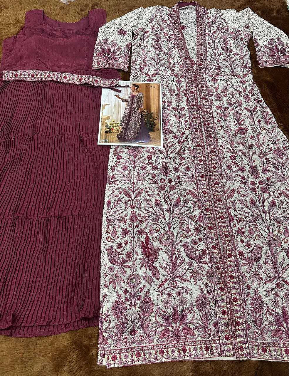 YNF Wholesale Chinon Embroidery Gowns KESH704 SAYURI KASMIRA 10135 | Surat Manufacturer