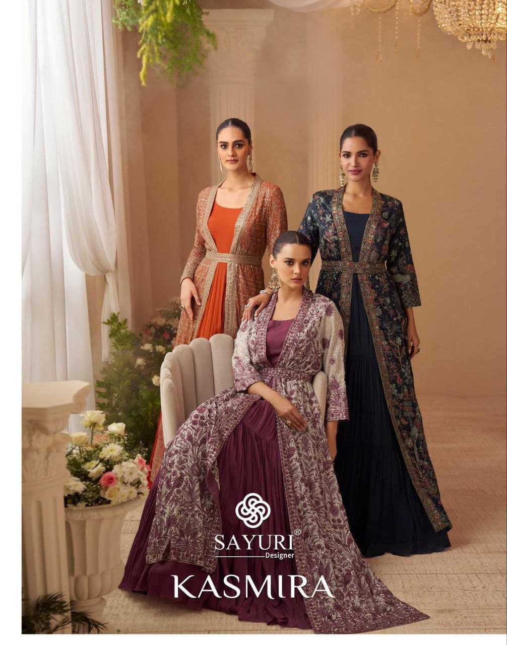 YNF Wholesale Chinon Embroidery Gowns KESH704 SAYURI KASMIRA 10135 | Surat Manufacturer