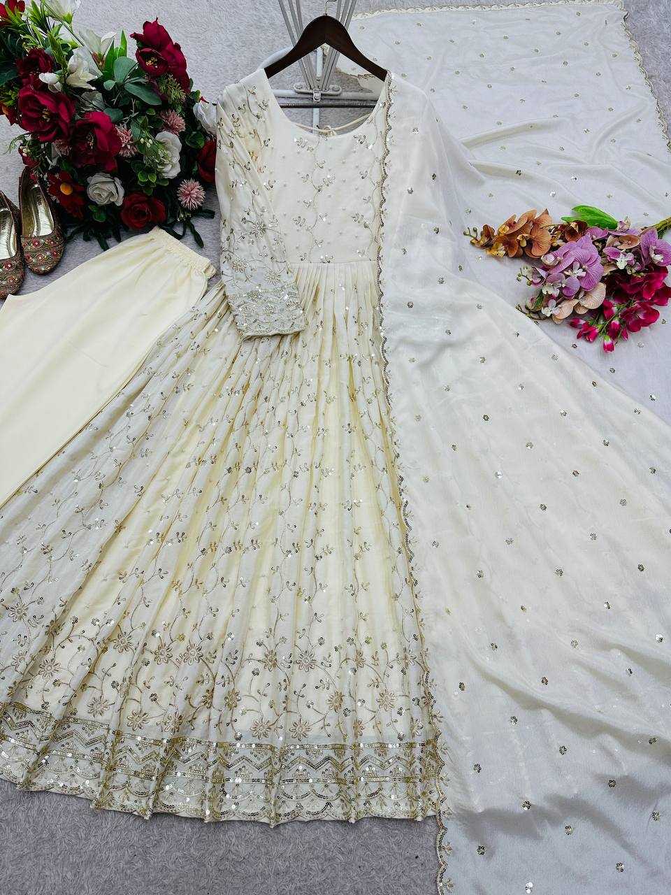 YNF Wholesale Chinon Silk Bollywood Style Gowns KESH506 1253 | Surat Manufacturer