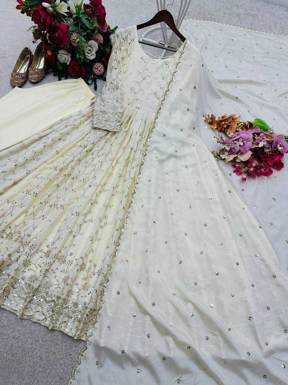 YNF Wholesale Chinon Silk Bollywood Style Gowns KESH506 1253 | Surat Manufacturer