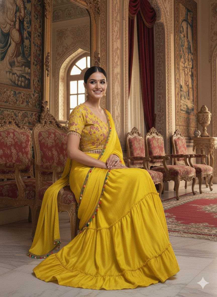YNF Wholesale Chinon Silk Lehenga Sarees KESH508 1060 | Surat Manufacturer