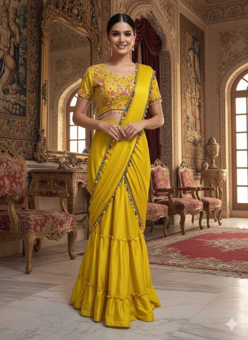 YNF Wholesale Chinon Silk Lehenga Sarees KESH508 1060 | Surat Manufacturer