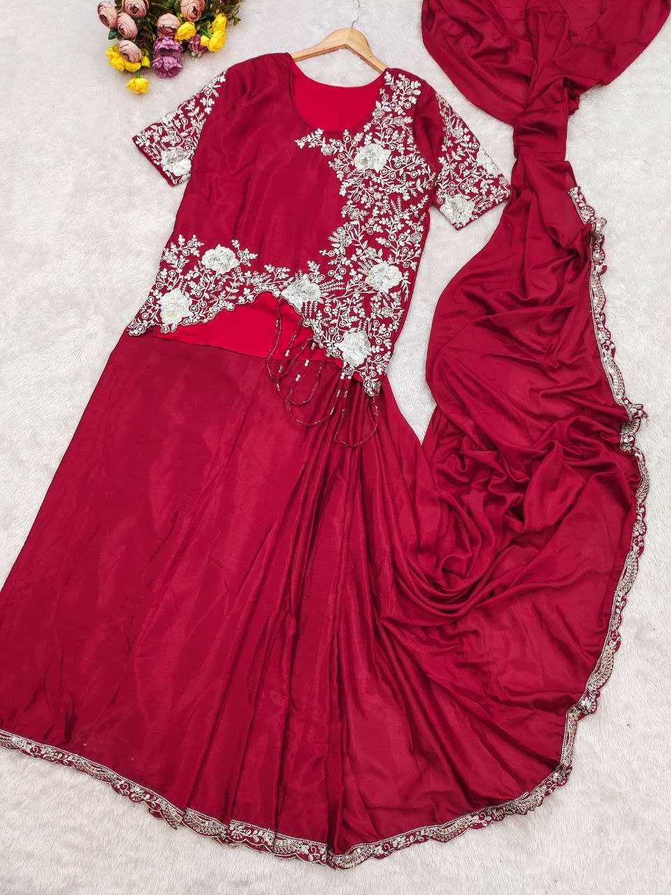 YNF Wholesale Chinon Silk Designer Sarees KESH516 9314 | Surat Manufacturer