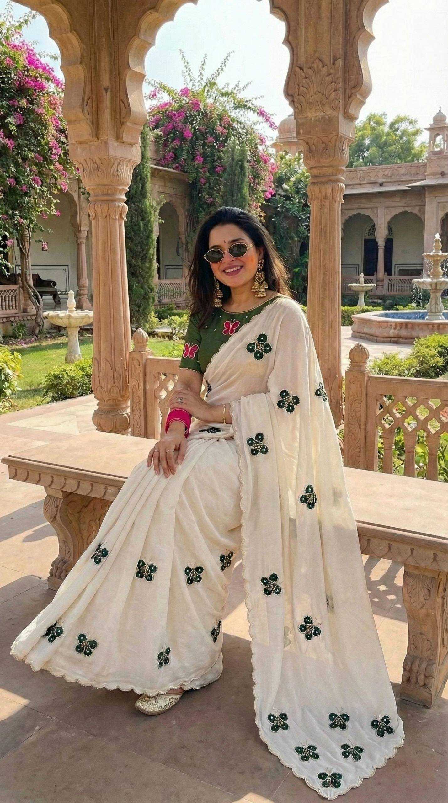 YNF Wholesale Chinon Silk Designer Sarees KESH518 4456 | Surat Manufacturer