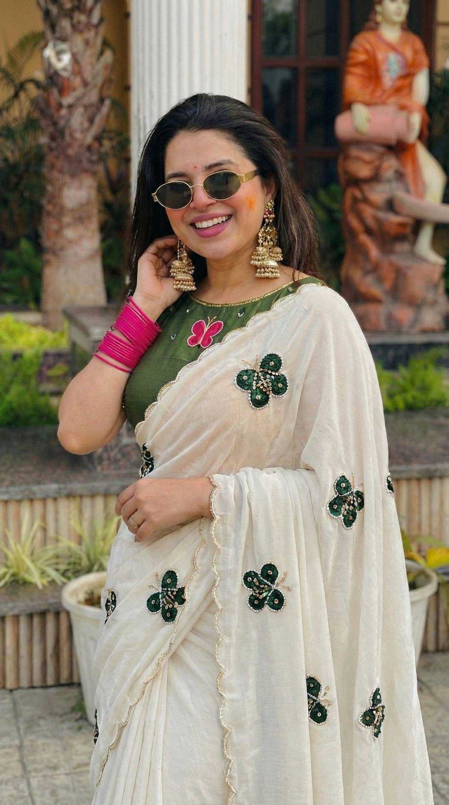 YNF Wholesale Chinon Silk Designer Sarees KESH518 4456 | Surat Manufacturer