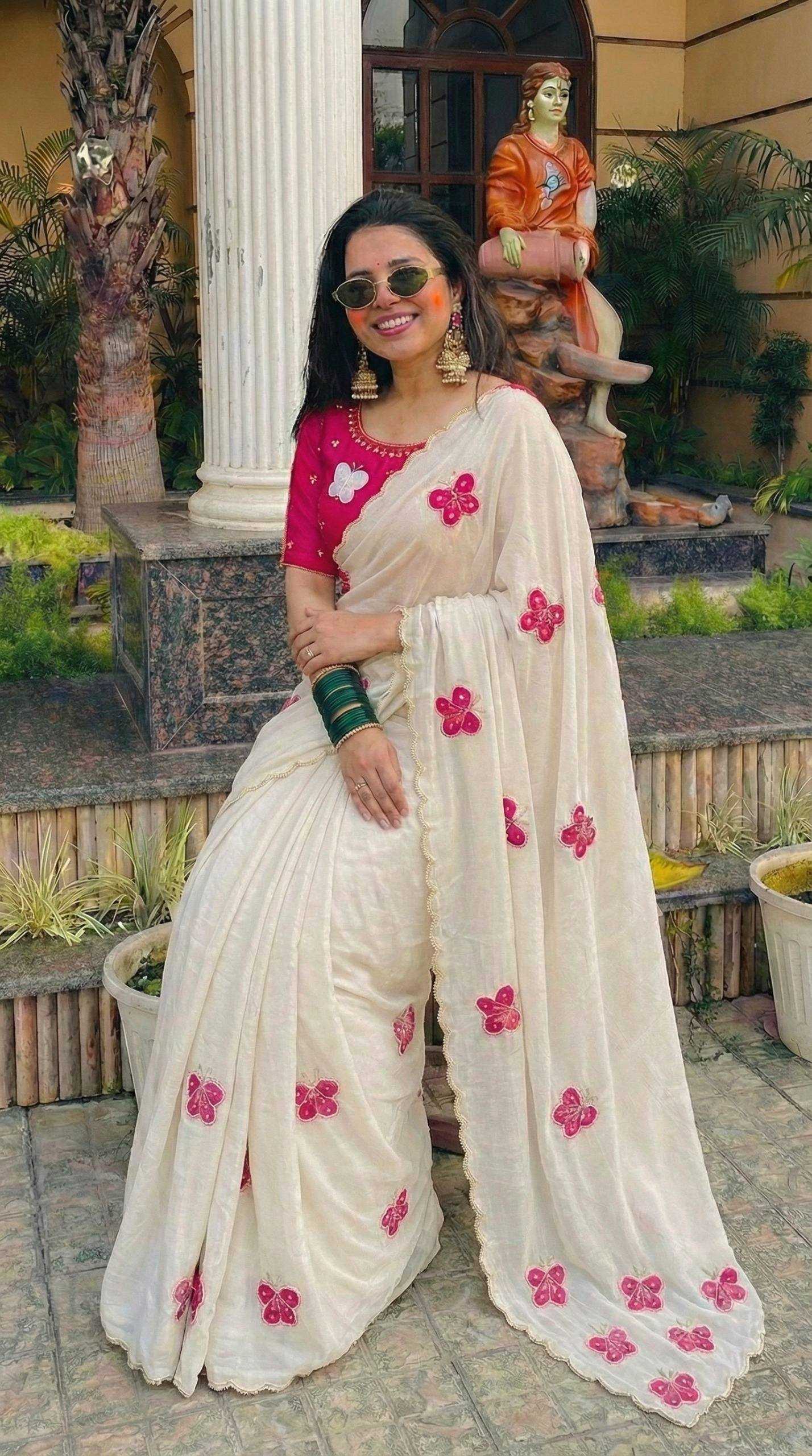 YNF Wholesale Chinon Silk Designer Sarees KESH518 4456 | Surat Manufacturer
