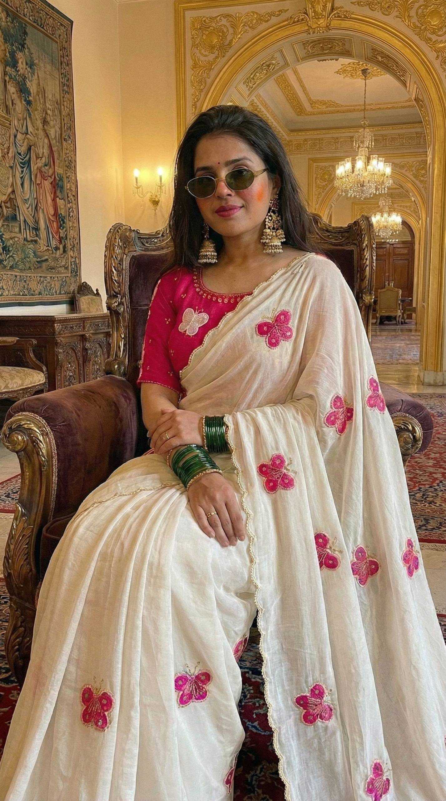 YNF Wholesale Chinon Silk Designer Sarees KESH518 4456 | Surat Manufacturer