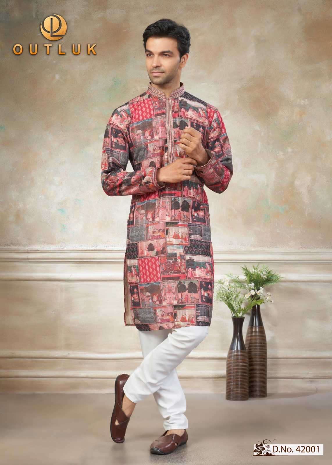 YNF Wholesale Cotton Mens Kurtas KESH530 Outluk Wedding 42 | Surat Manufacturer