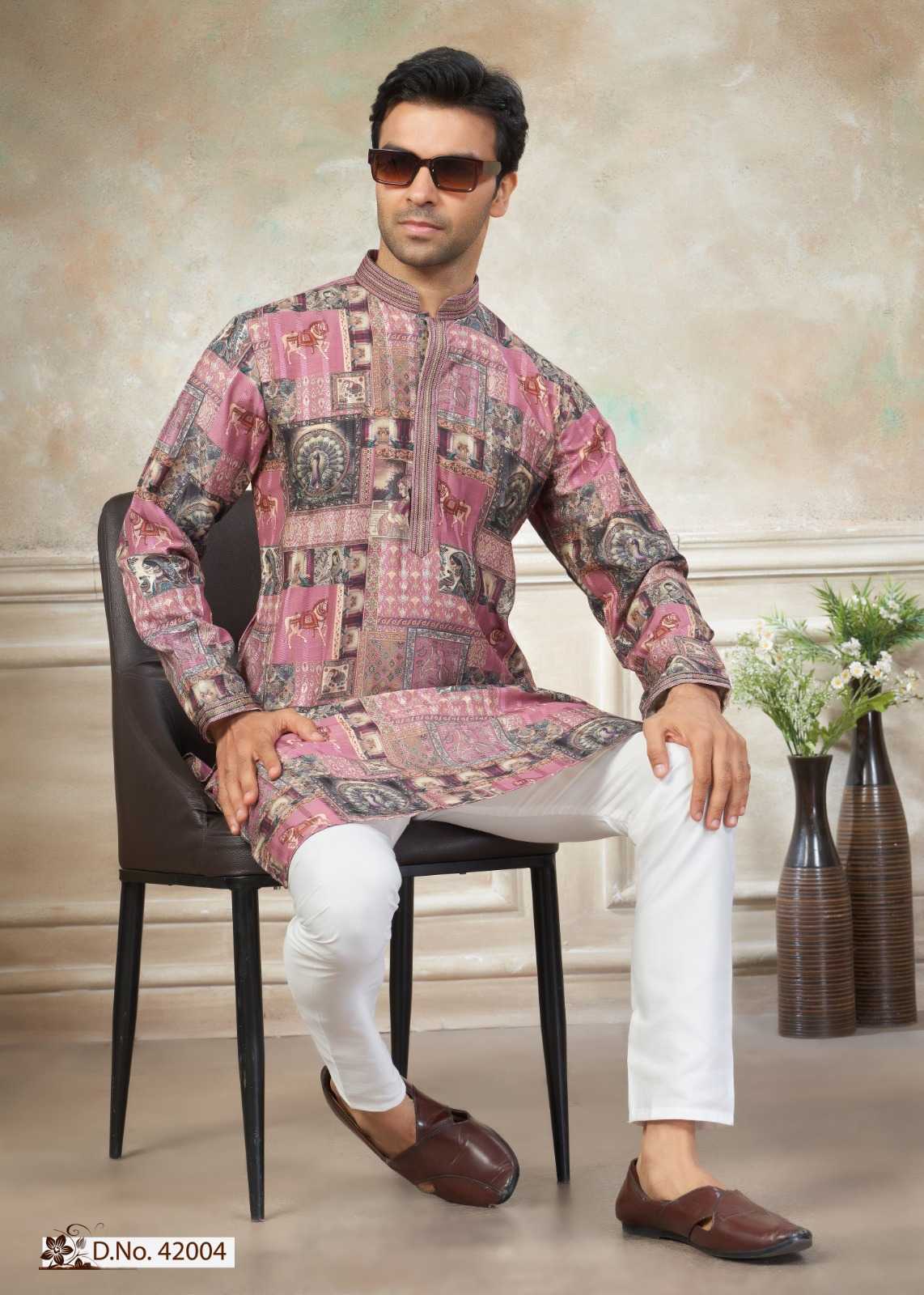 YNF Wholesale Cotton Mens Kurtas KESH530 Outluk Wedding 42 | Surat Manufacturer