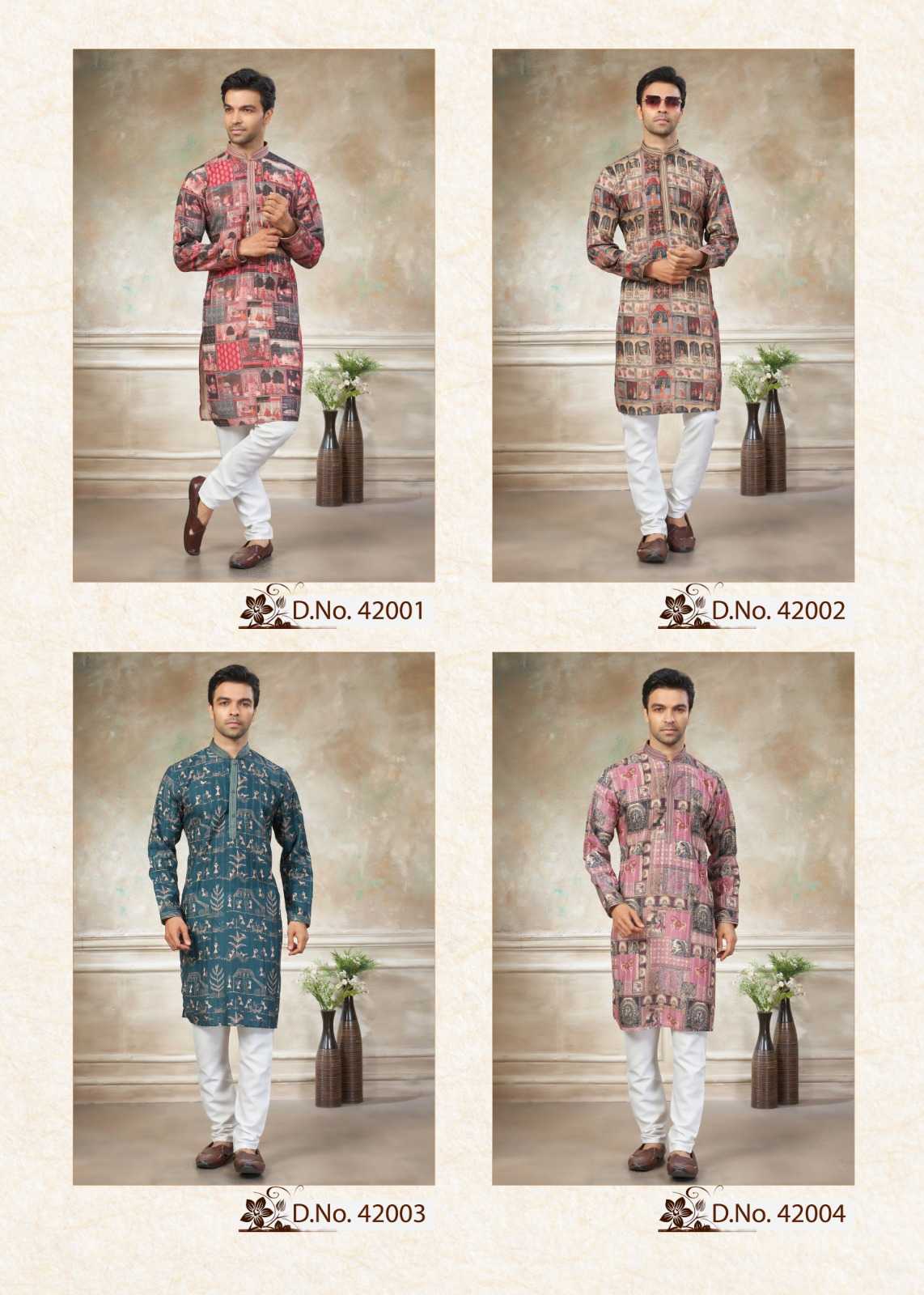 YNF Wholesale Cotton Mens Kurtas KESH530 Outluk Wedding 42 | Surat Manufacturer