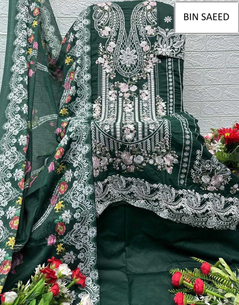 YNF Wholesale Cotton Ladies Suits KESH677 BIN SAEED 15068 | Surat Manufacturer