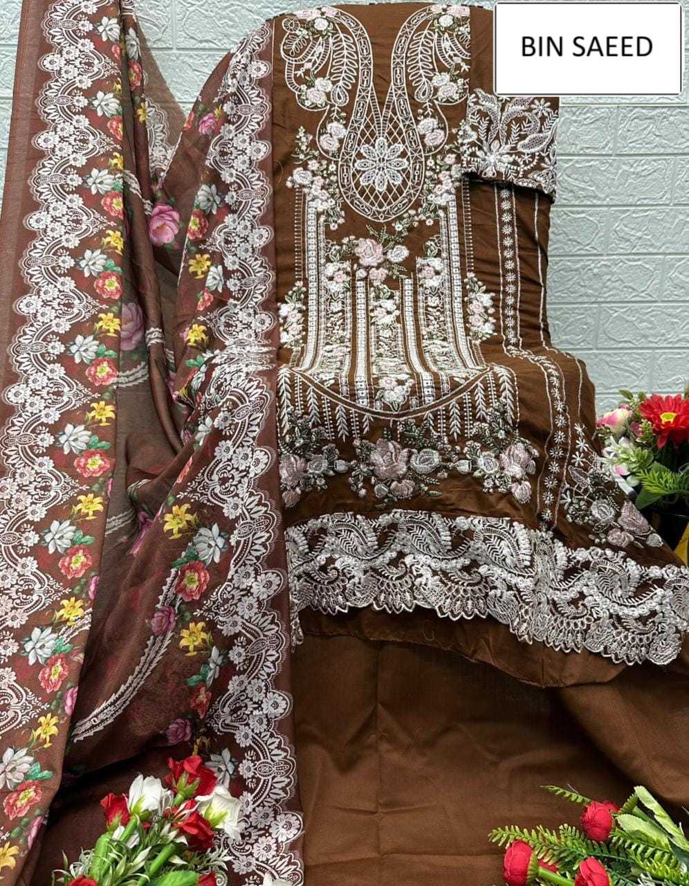 YNF Wholesale Cotton Ladies Suits KESH677 BIN SAEED 15068 | Surat Manufacturer