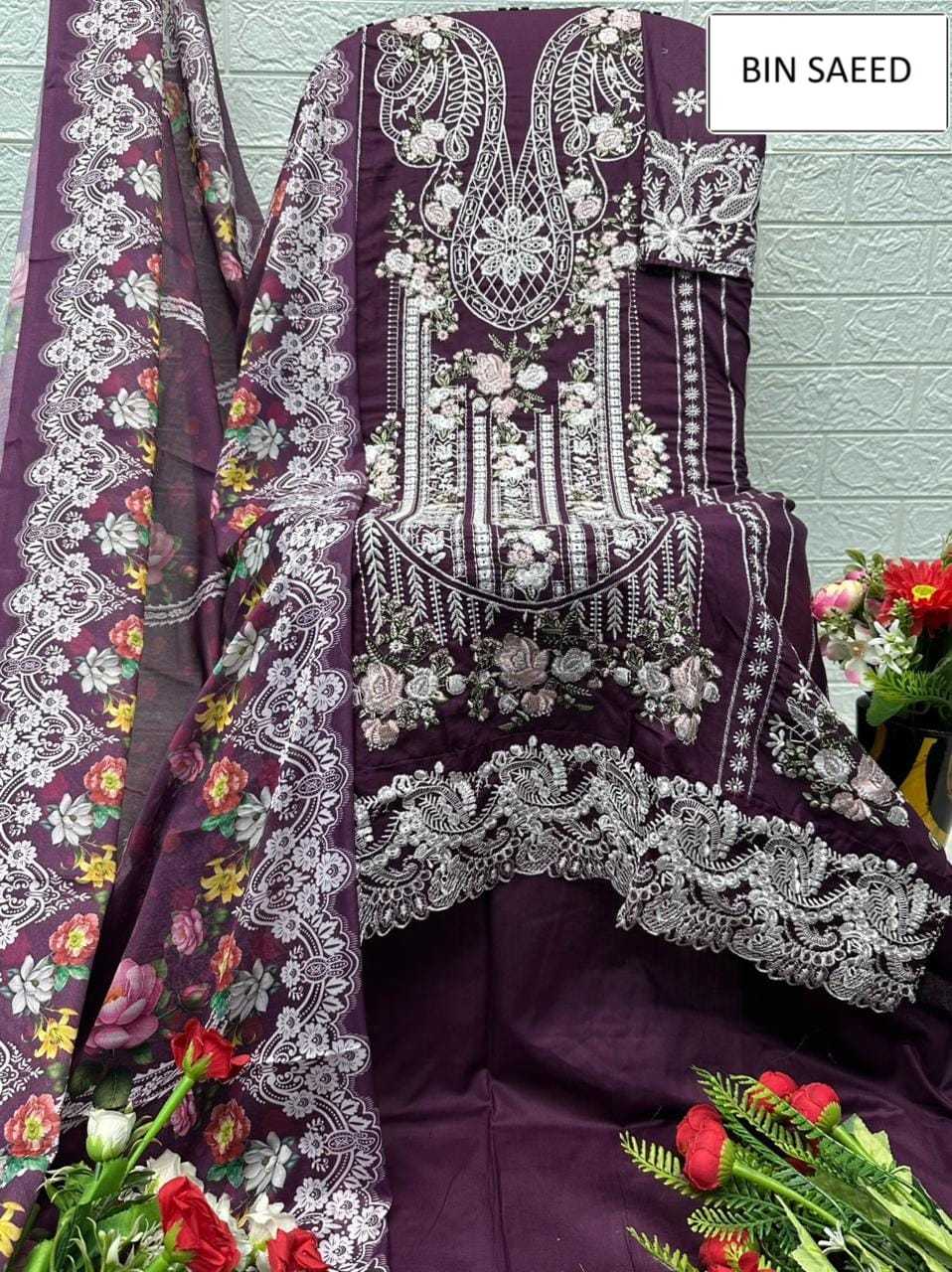 YNF Wholesale Cotton Ladies Suits KESH677 BIN SAEED 15068 | Surat Manufacturer