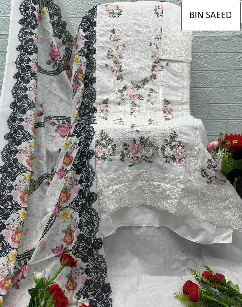 YNF Wholesale Cotton Ladies Suits KESH677 BIN SAEED 15068 | Surat Manufacturer